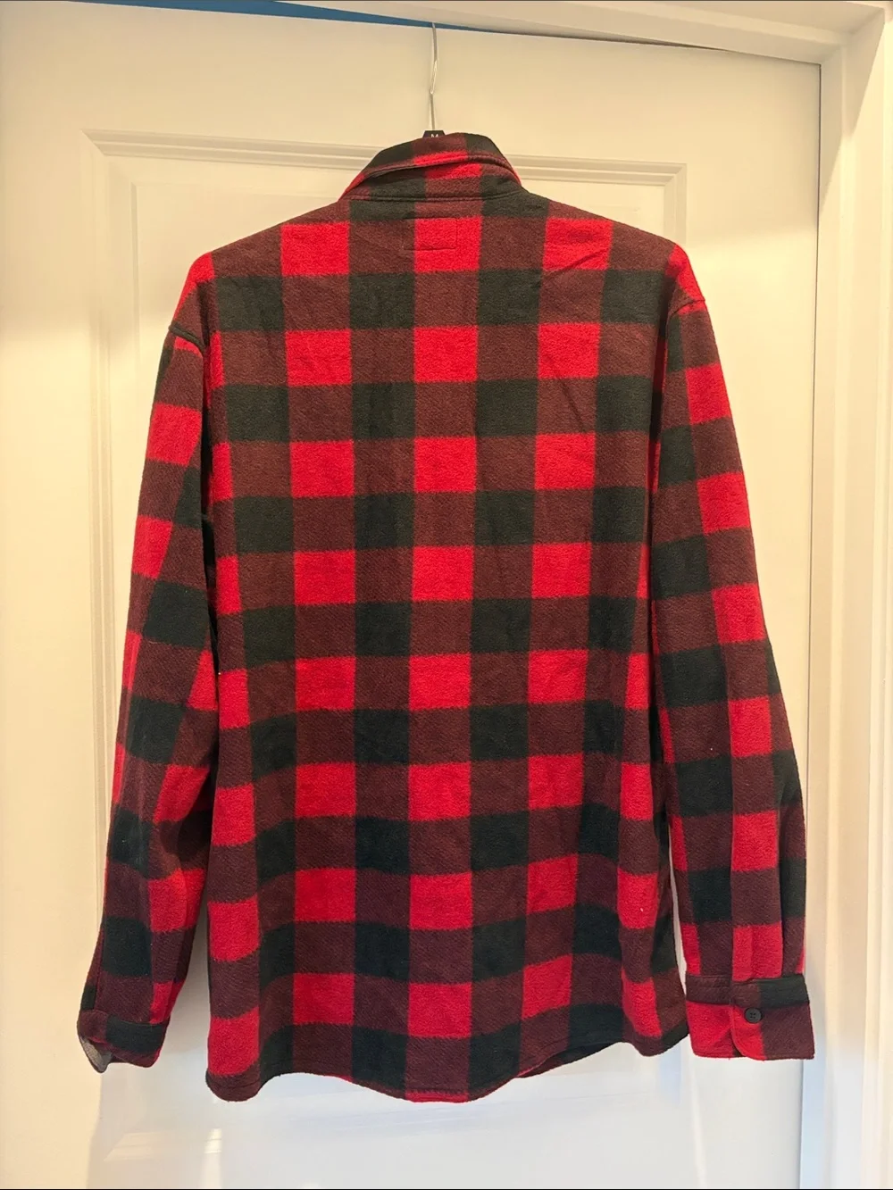 Wrangler Red and Black Plaid Lightweight Shirt Jacket